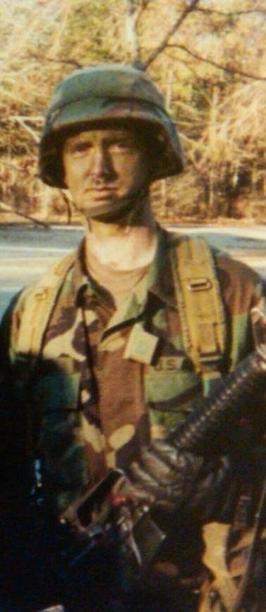 JP Quinn in tactical gear as a young solider learning the basic of performance psychology