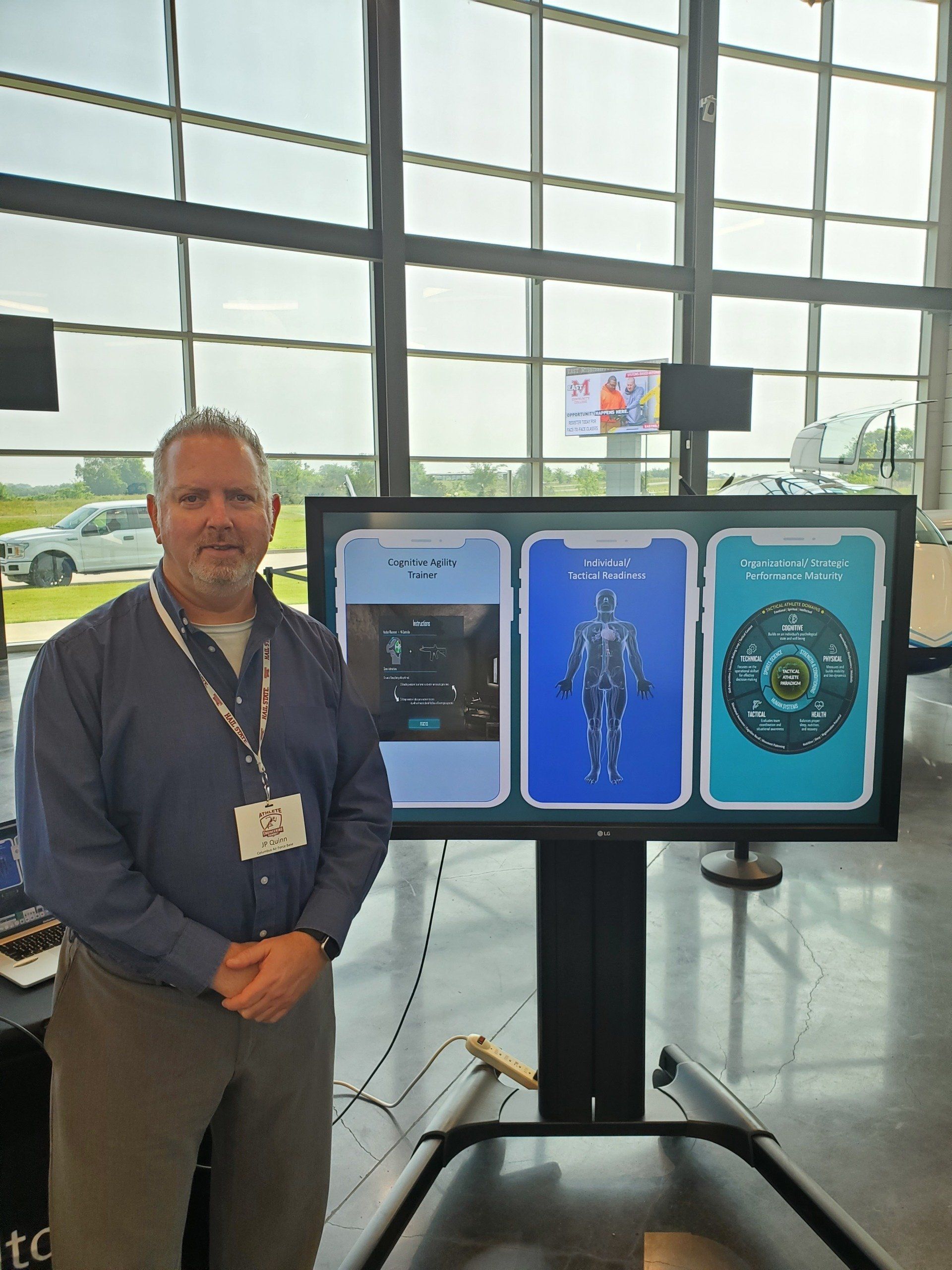 JP Quinn Set up at an event