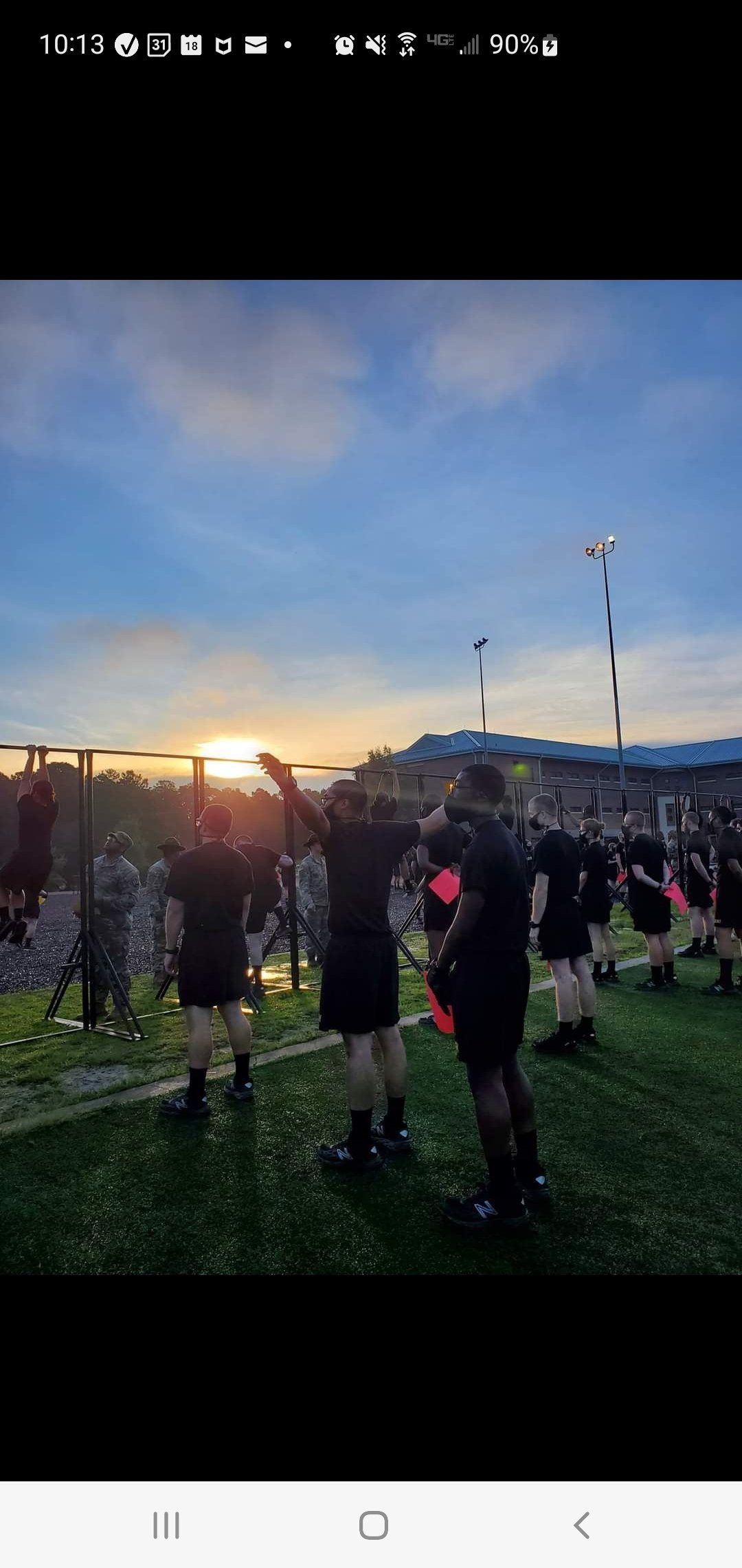 JP Quinn teaching solidersw how to presevere under phsyical stress