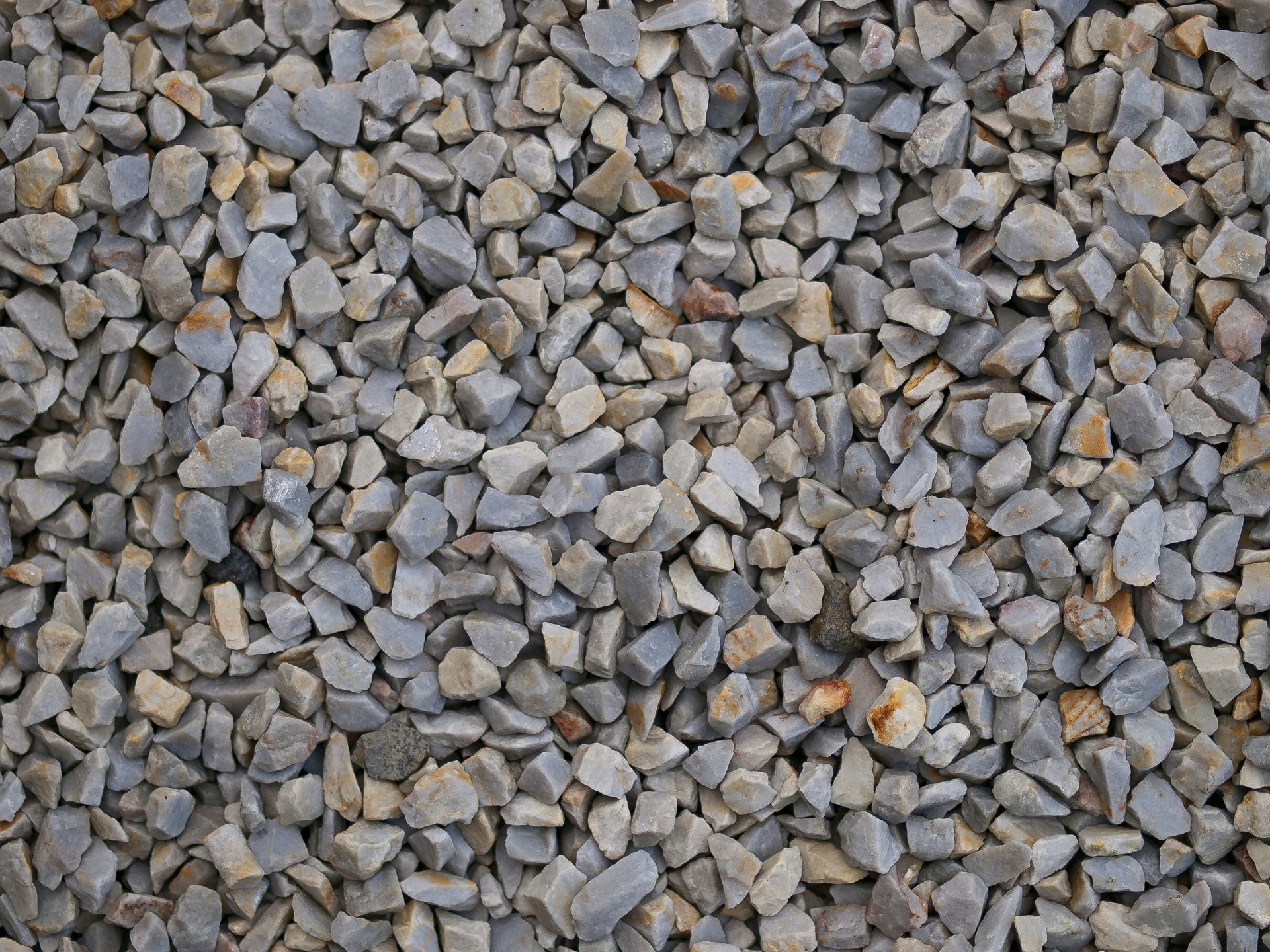 A close-up of aggregate rocks