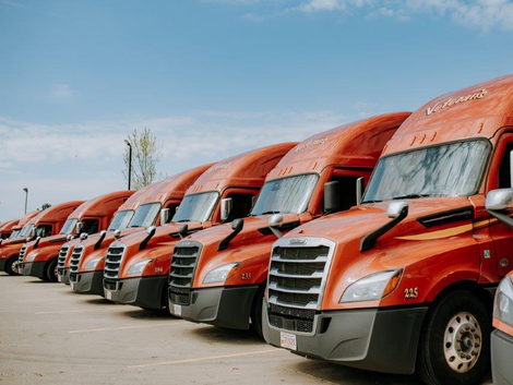 Distribution Warehouse with Trucks Awaiting Loading — Burlington, WI — Veteran's Truck Line, Inc.