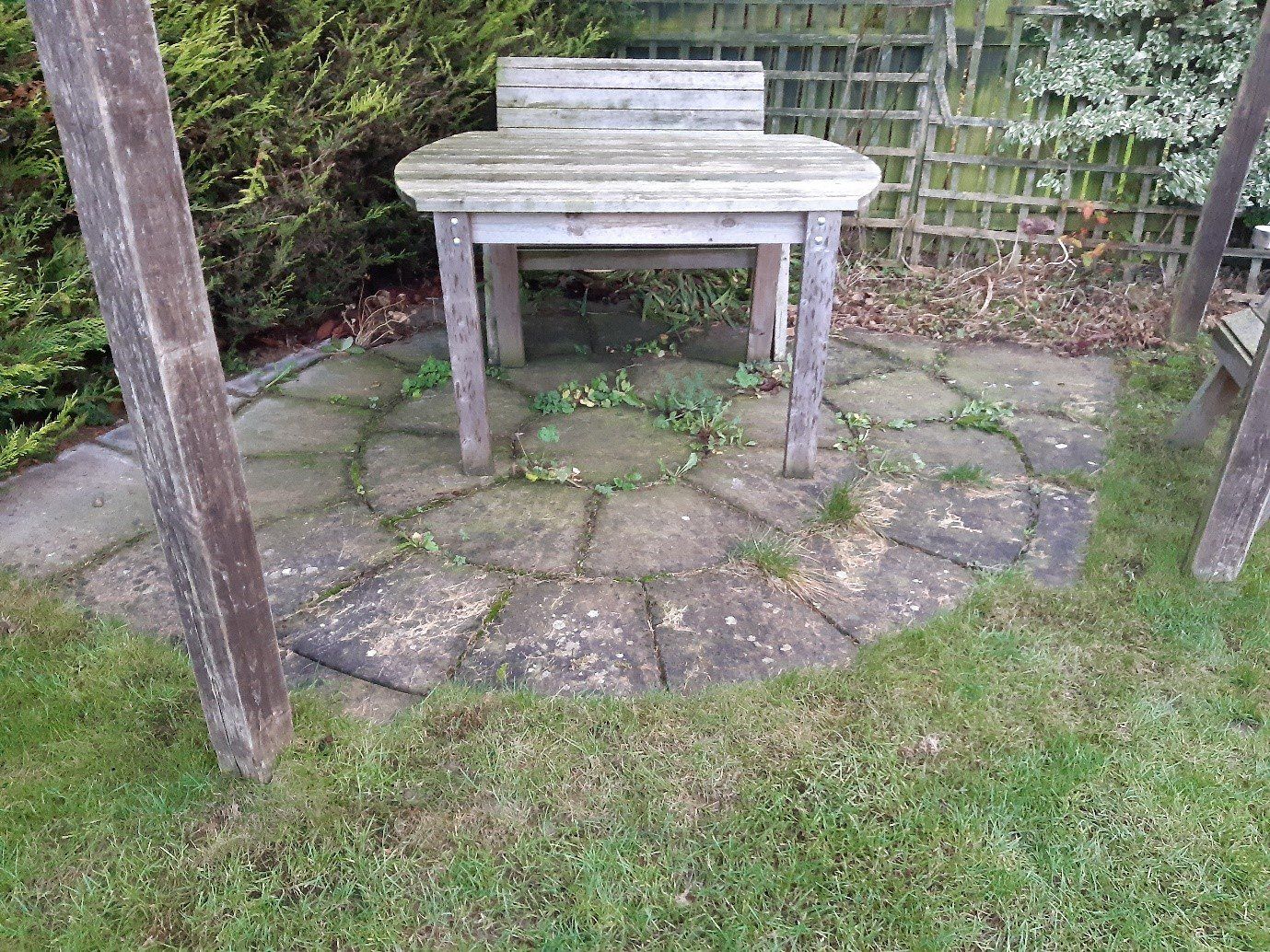 Old stone circle in Choppington garden