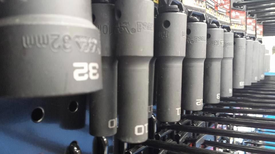 A Row of Sockets in The Store — Border Bolts & Fasteners in Tweed Heads South, NSW