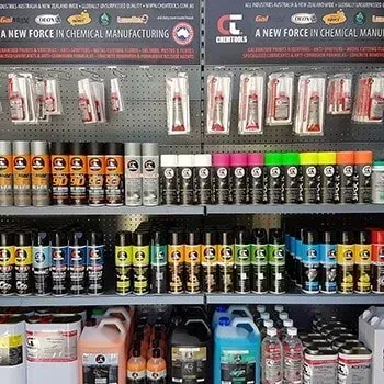 A Chemical Manufacturing Is Displayed on A Shelf — Border Bolts & Fasteners in Tweed Heads South, NSW