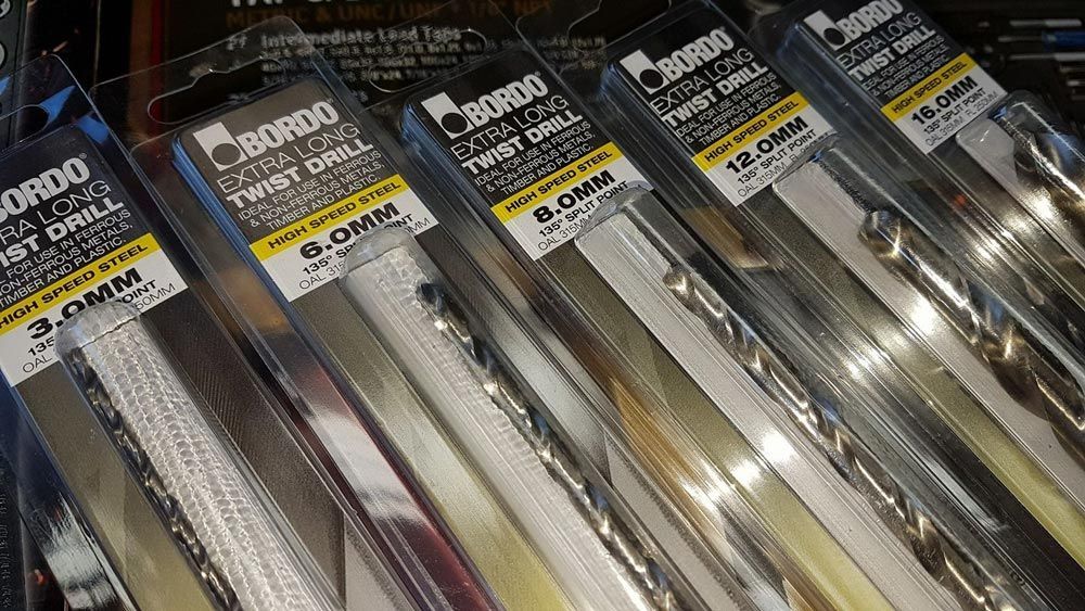 A Bunch of Drill Bits Are Sitting on Top of Each Other — Border Bolts & Fasteners in Tweed Heads South, NSW