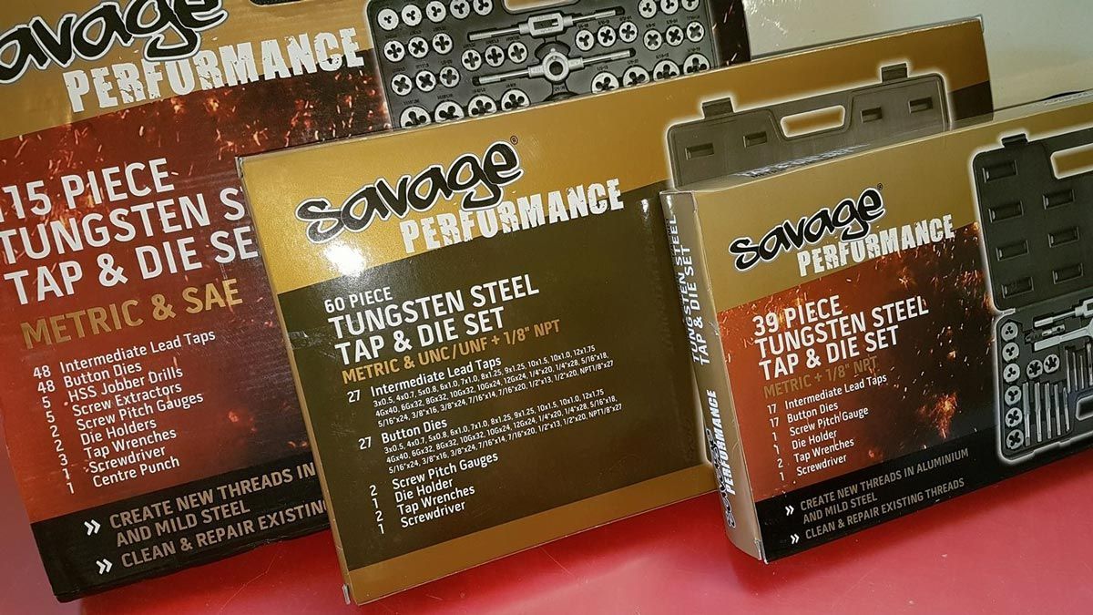 Several Boxes of Savage Performance Tap and Die Set — Border Bolts & Fasteners in Tweed Heads South, NSW