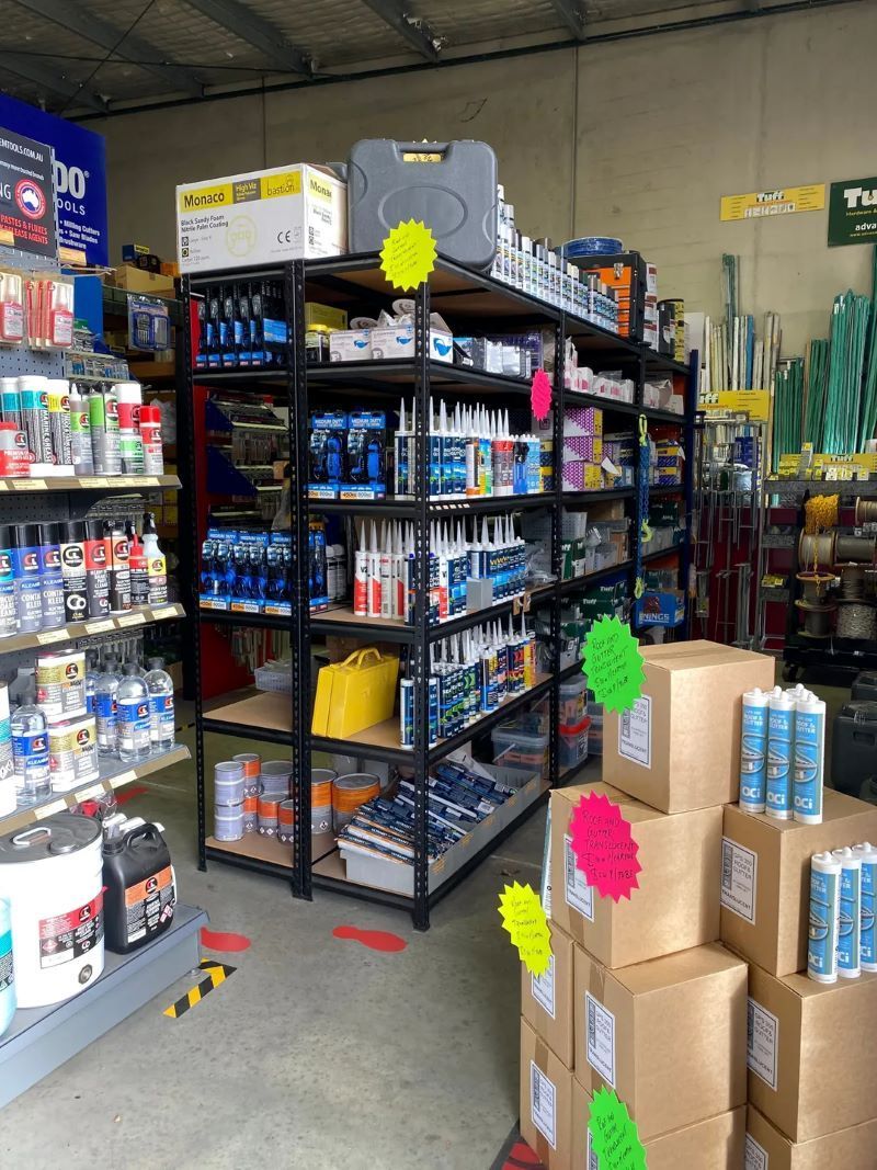 A Store Filled with Lots of Shelves and Boxes — Border Bolts & Fasteners in Tweed Heads South, NSW