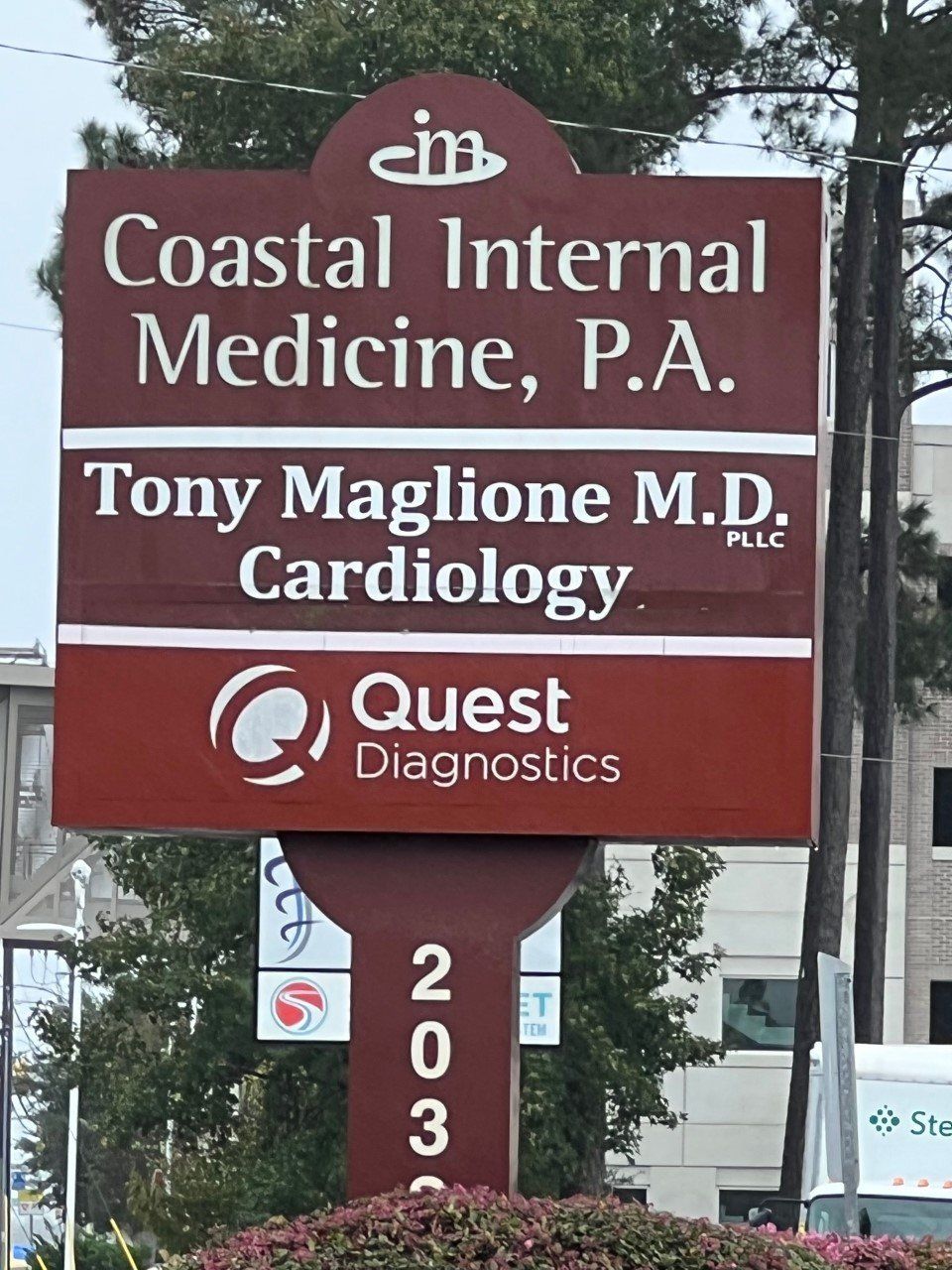 Doctor Near Me — Medical Sign on Roadside in Wilmington, NC