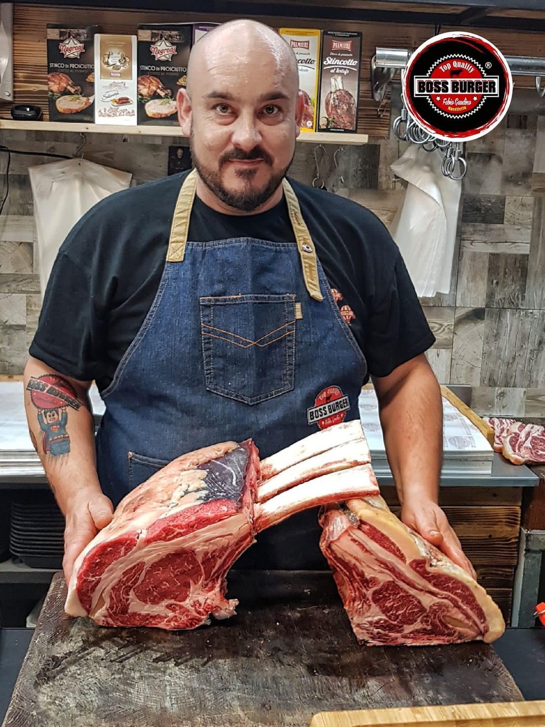 macellaio con costine