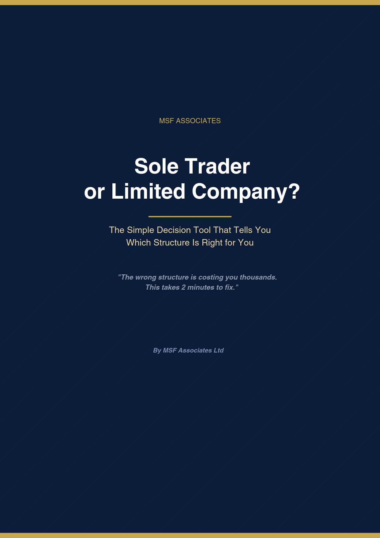Sole Trader or Limited Company Guide