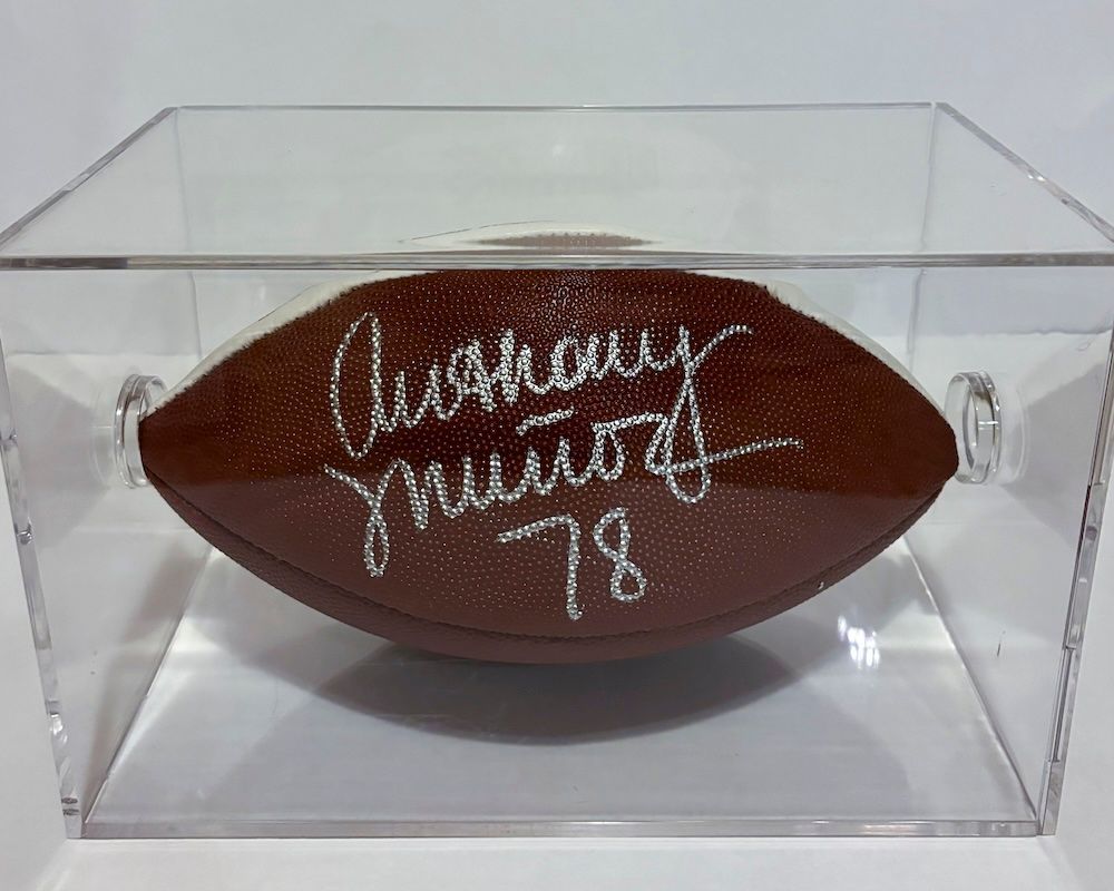 autographed football