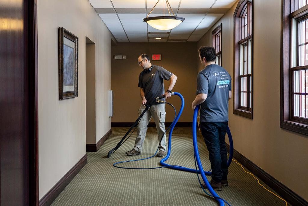 Carpet Cleaning - Office Hallway