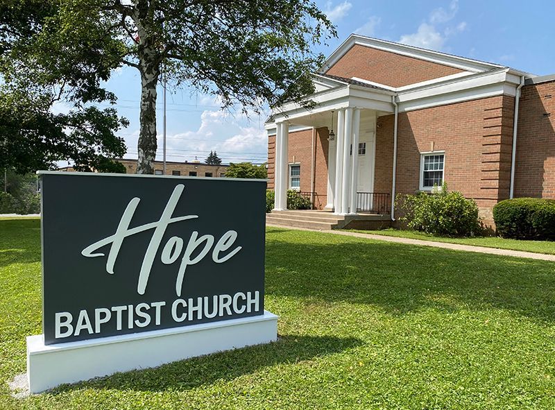 Hope Baptist Church Sign