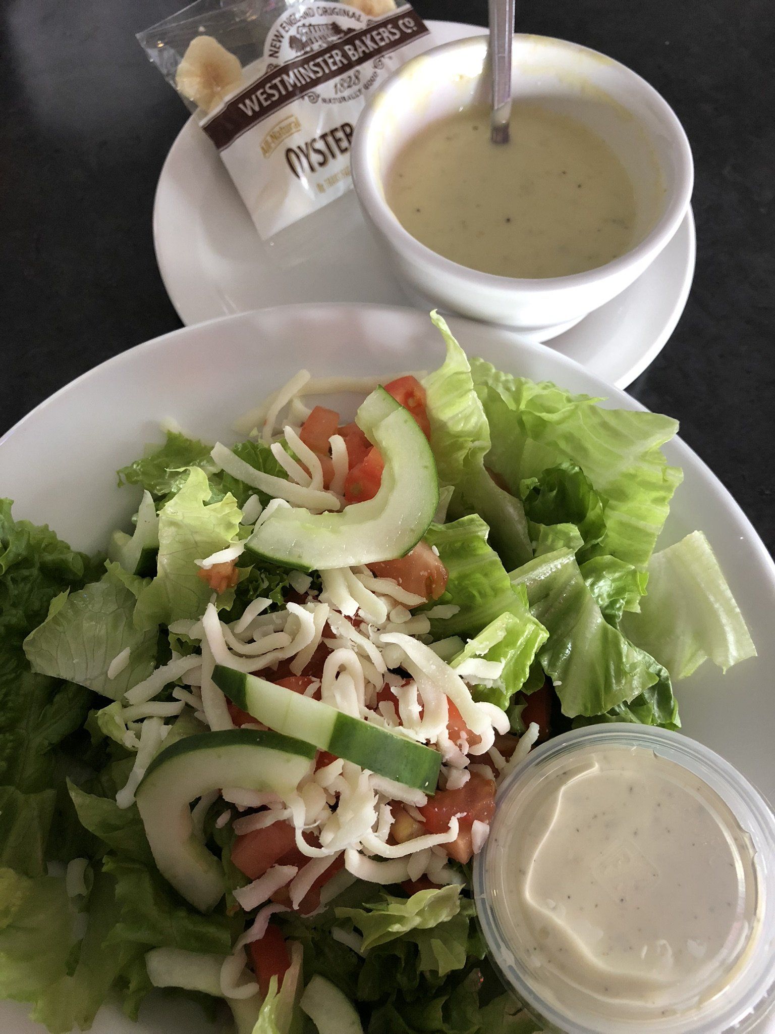 Soup and Salad at Deacon's Restaurant Wauconda, IL