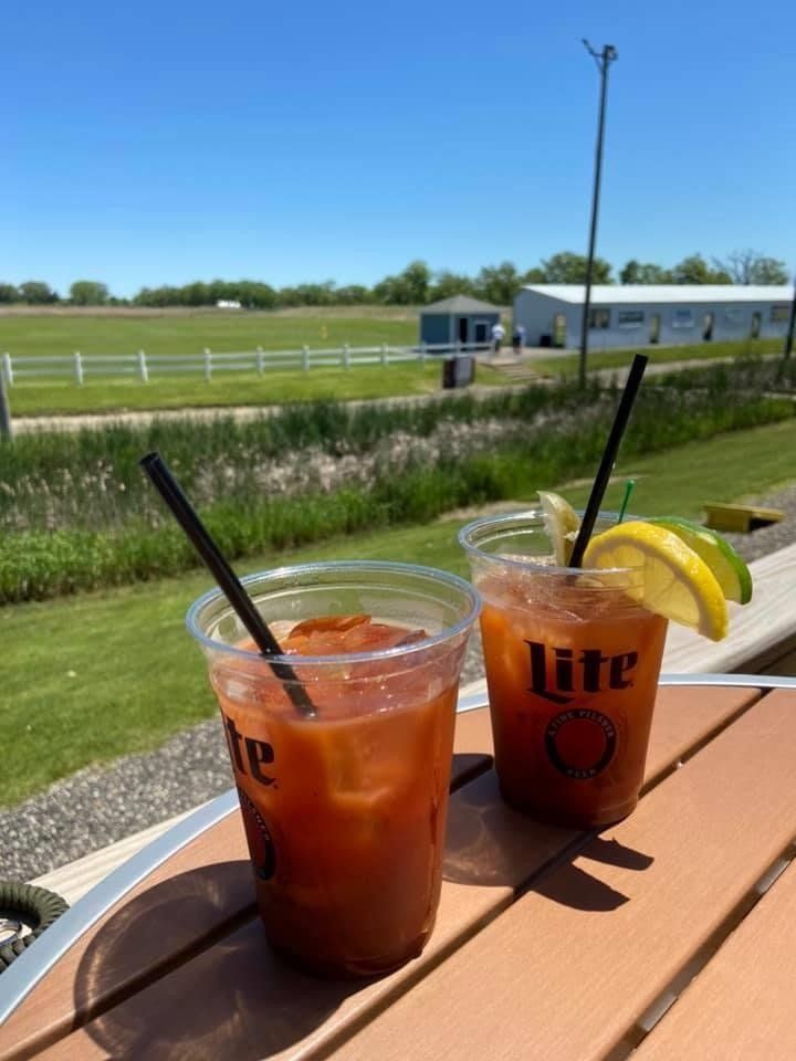 Delicious Bloody Mary on the deck