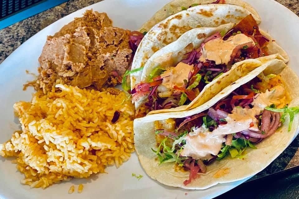 Shrimp Tacos at Deacon's Restaurant in Wauconda, IL