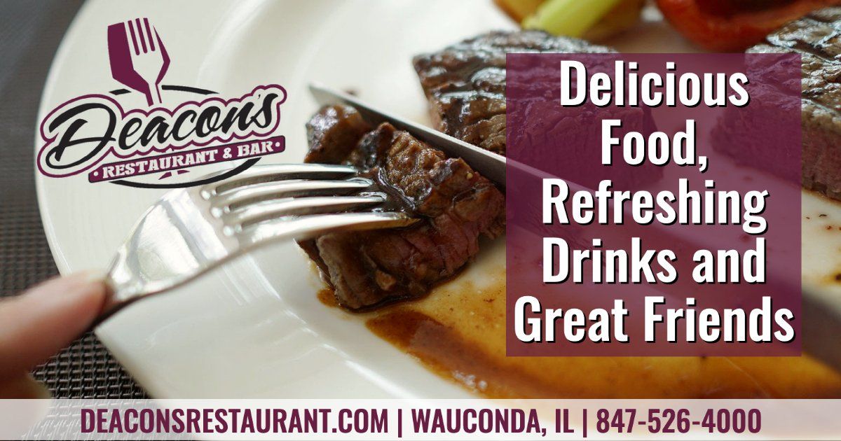 Menu at Deacon's Restaurant and Bar at the Golf Farm