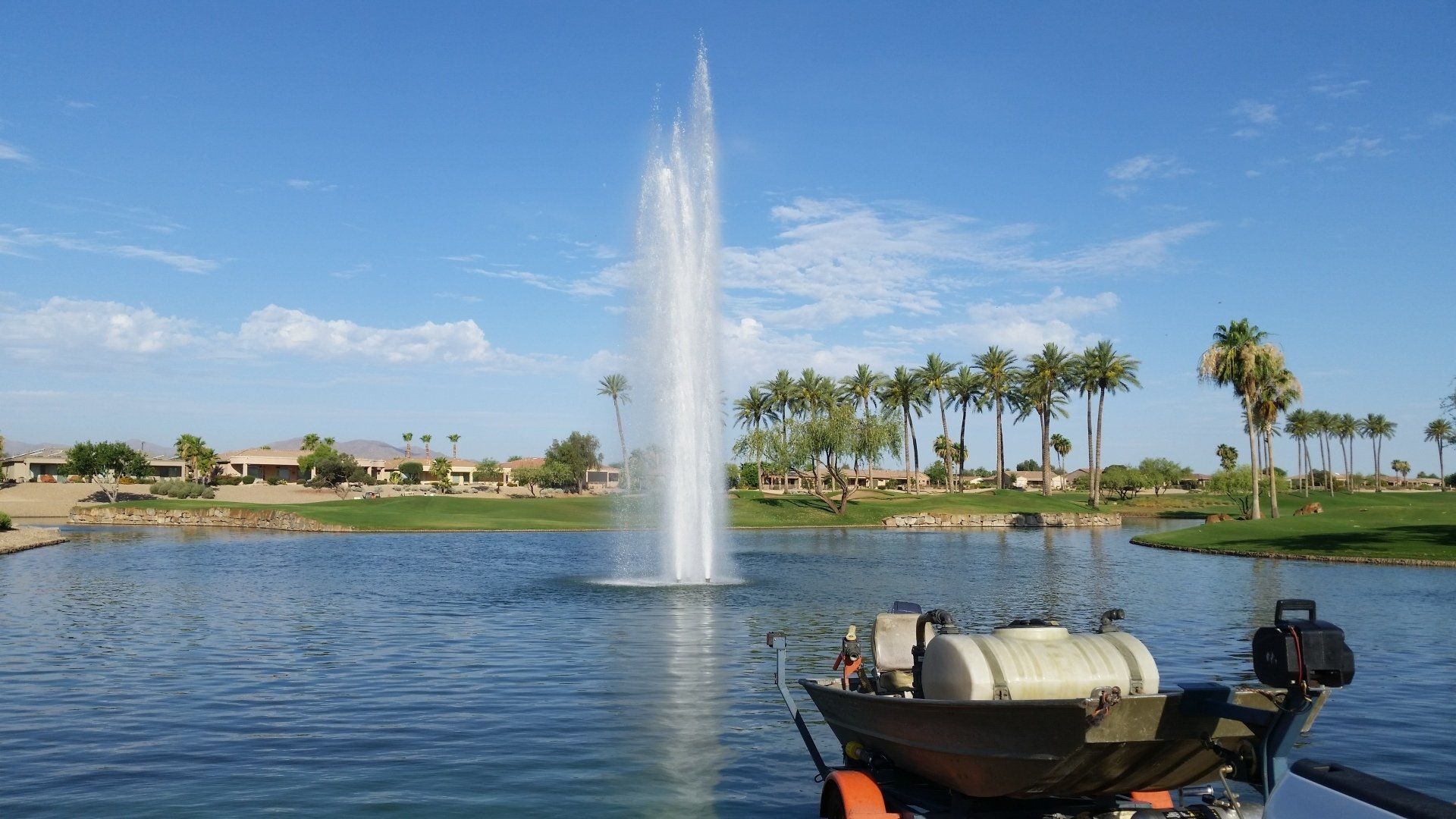 The Effects of Floating Fountains
