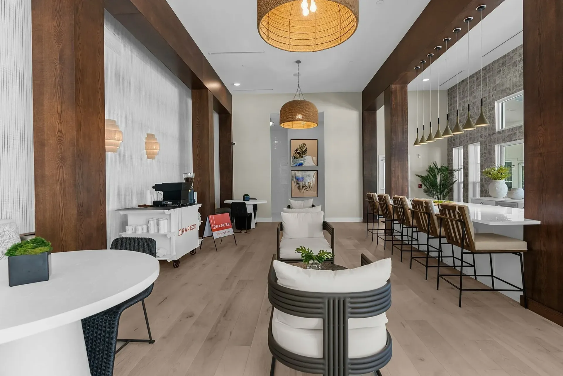 Step into elegance: A modern lounge designed for relaxation and stylish living.