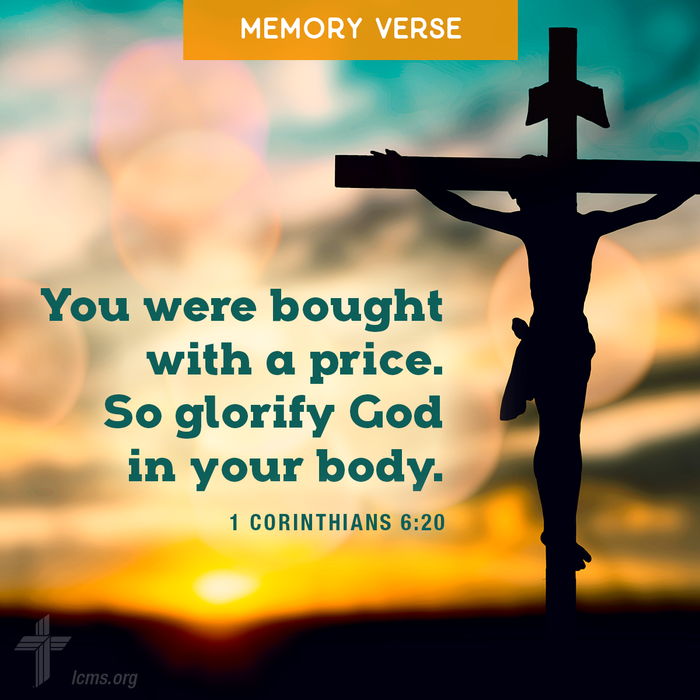 Bible verse on a background: 