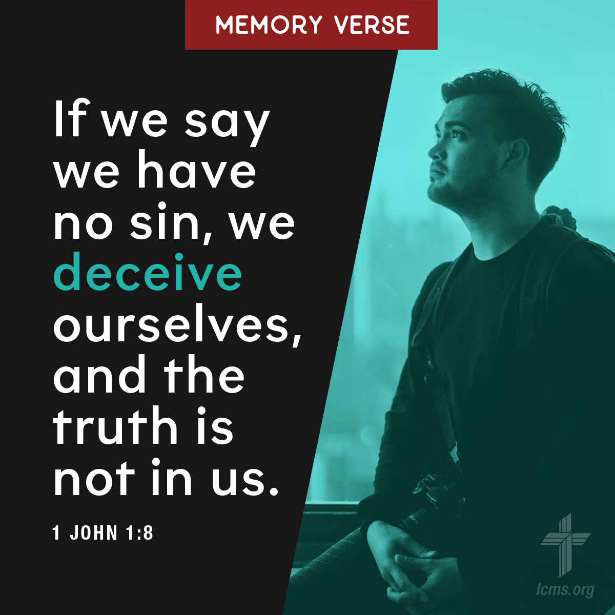 Bible verse on a background: 