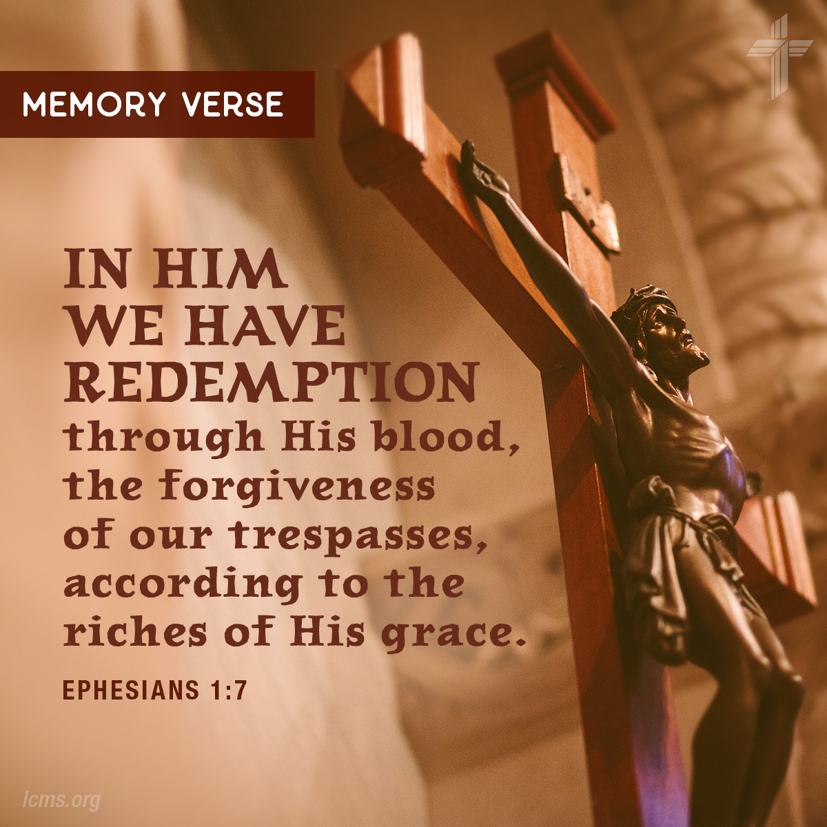 Bible verse on a background: 