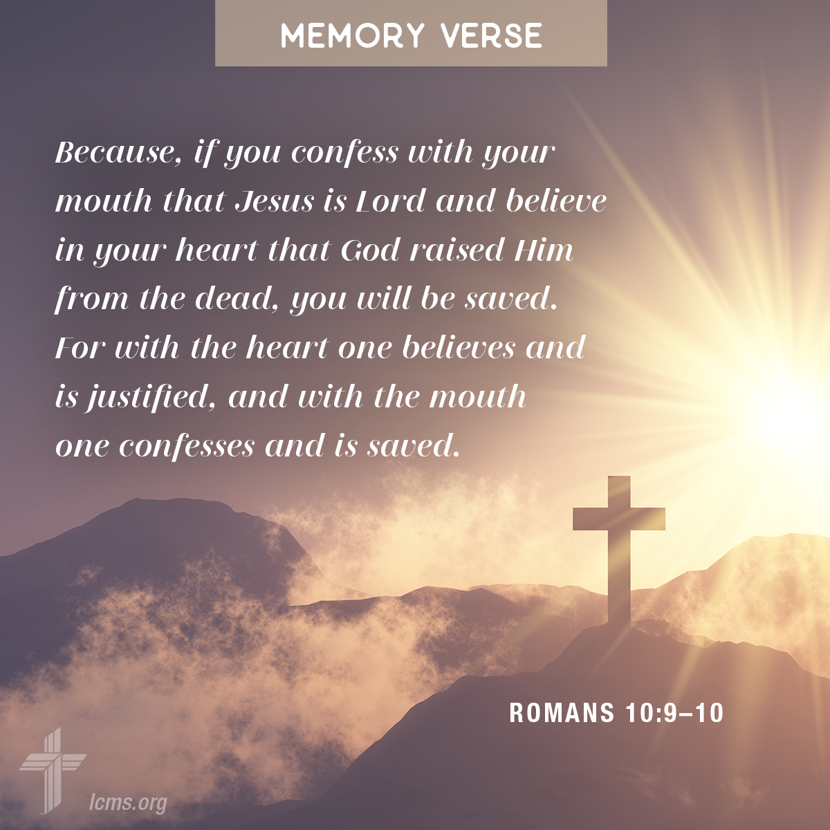 Bible verse on a background: 