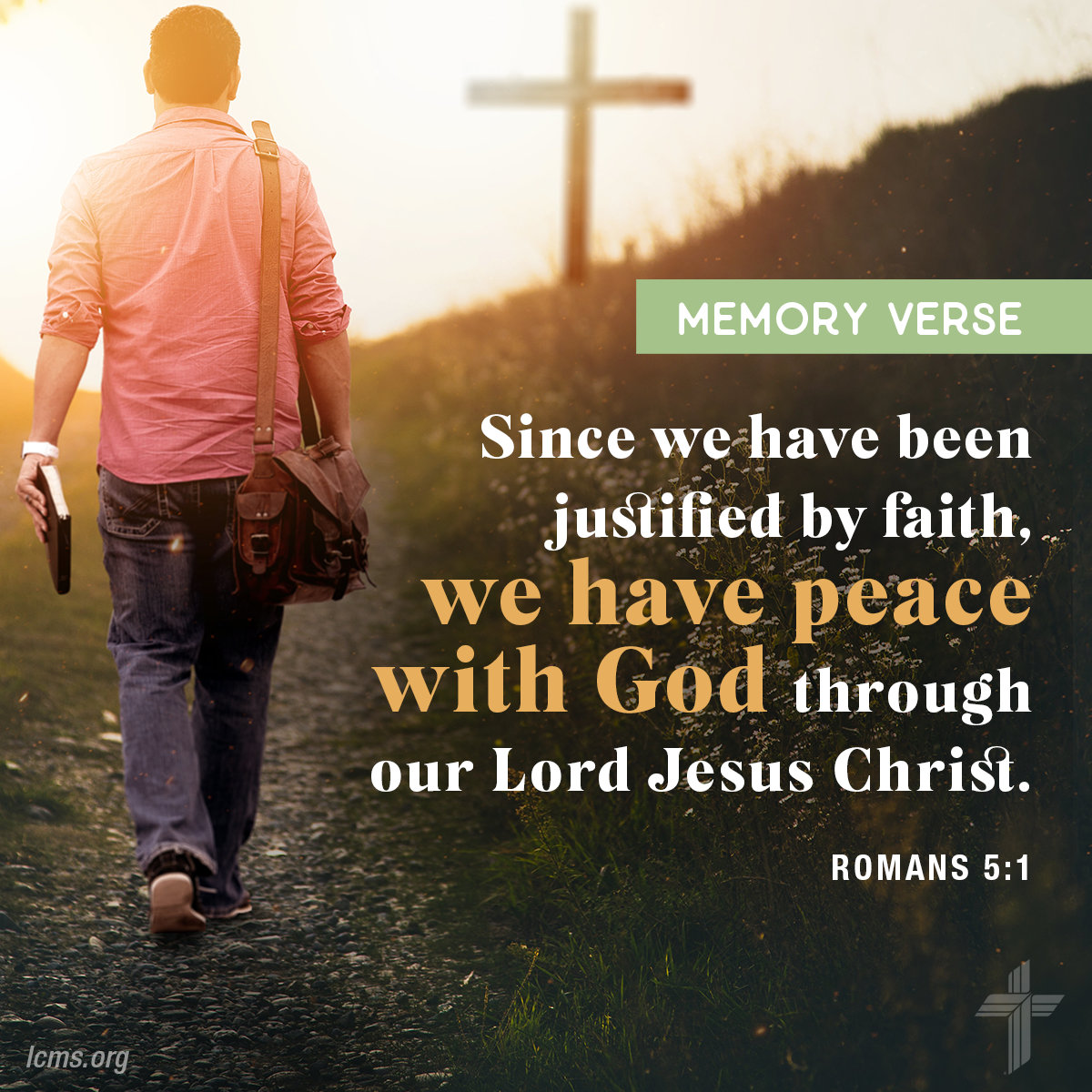 Bible verse on a background: 