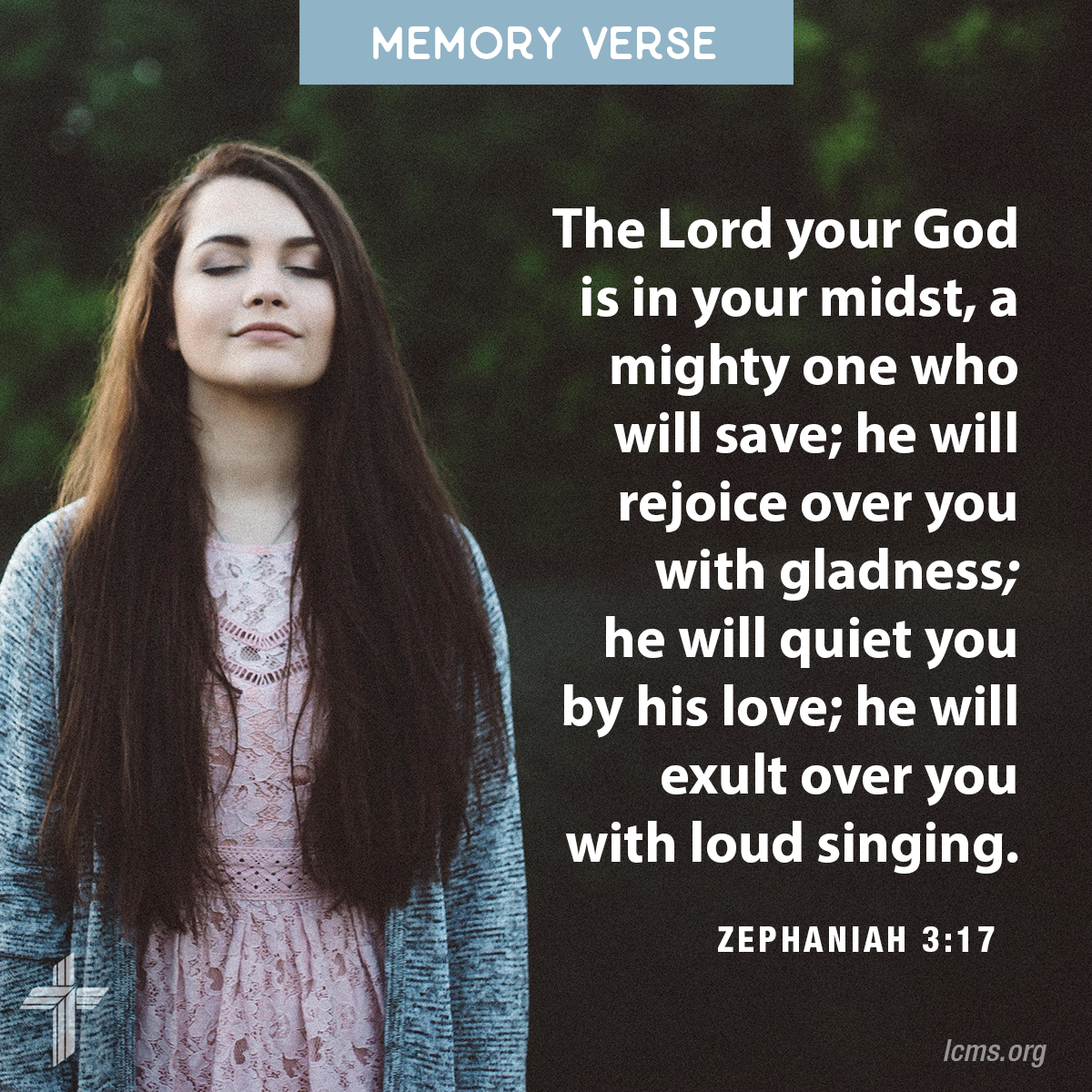 Bible verse on a background: 