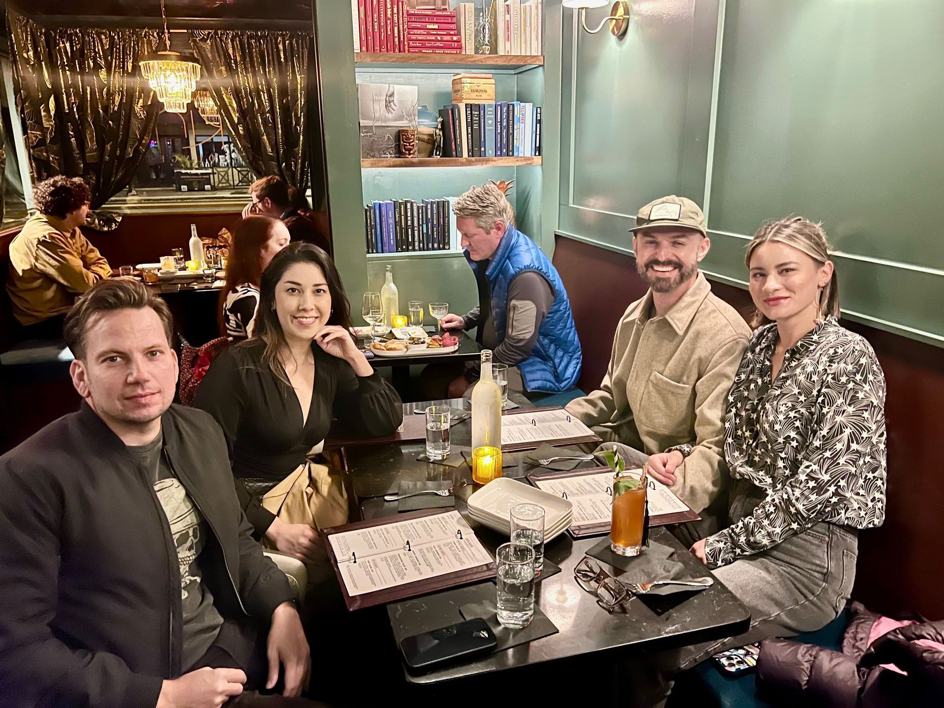 Happy guests at Kin Lounge in downtown Gainesville