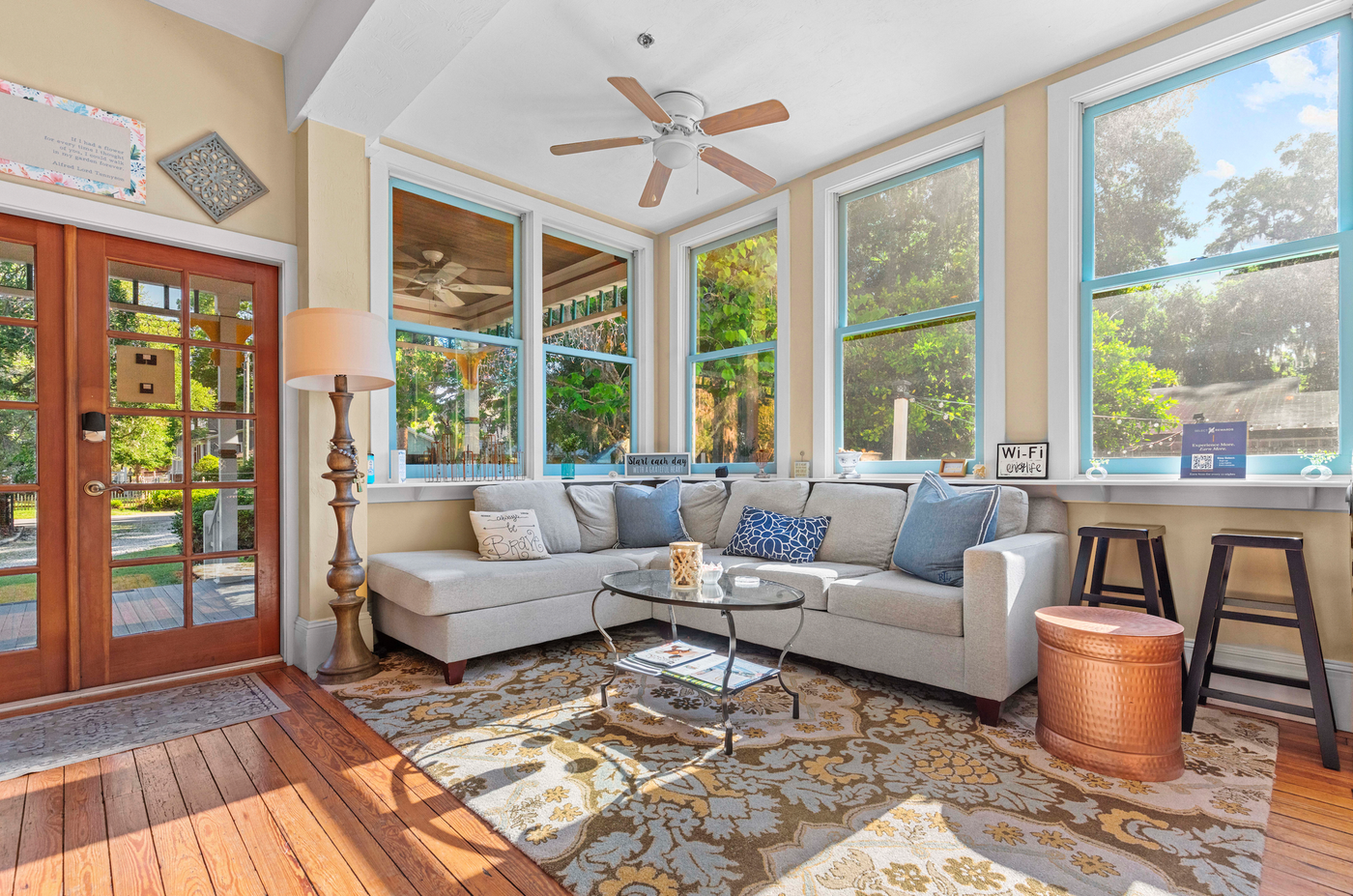 The kitchen area of the beautiful Laurel Oak Inn in Gainesville, FL