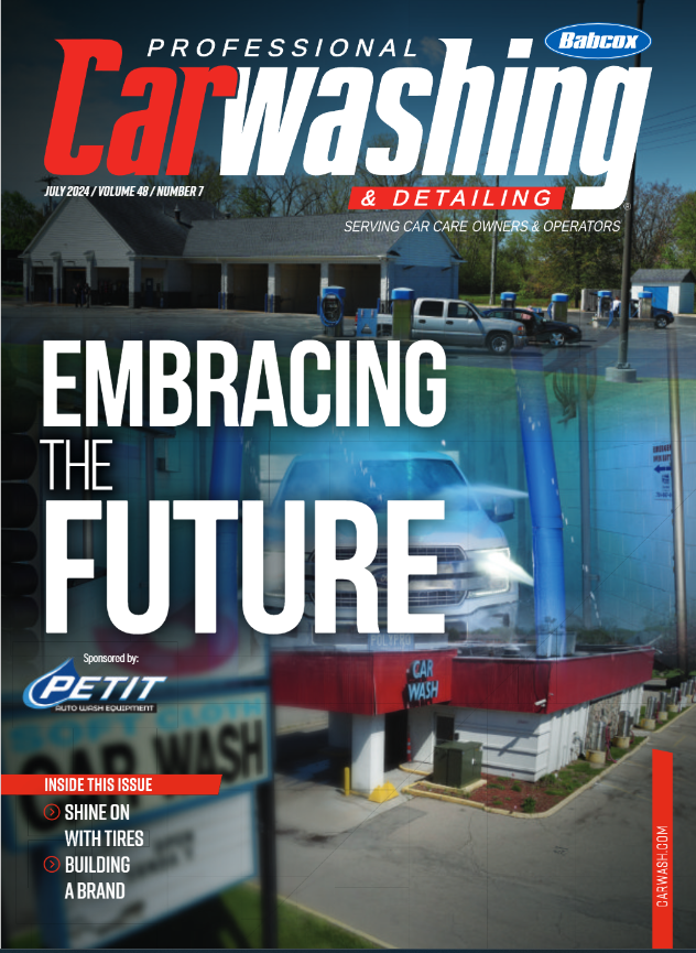 The cover of a professional car washing magazine