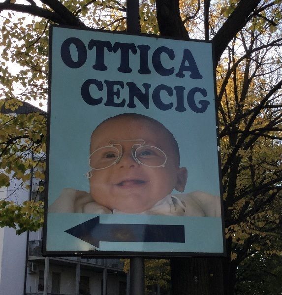 insegna Ottica Cencig