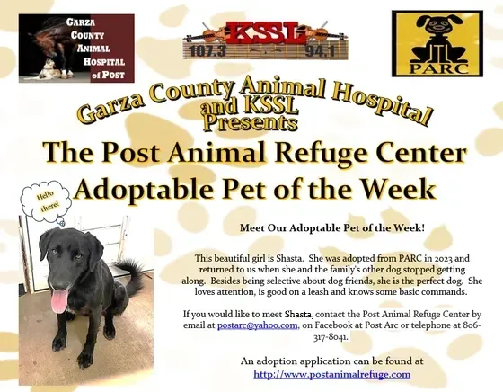 Post Animal Refuge Center, Garza County Animal Hospital, Adopt don't Shop, Animal Rescue