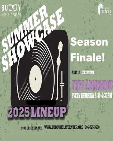 Buddy Holly Center, Summer Showcase, Live Music, Meadows Courtyard