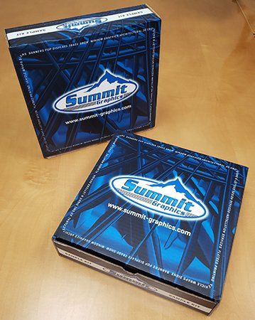 Printing material sample box for company owners in Colorado area