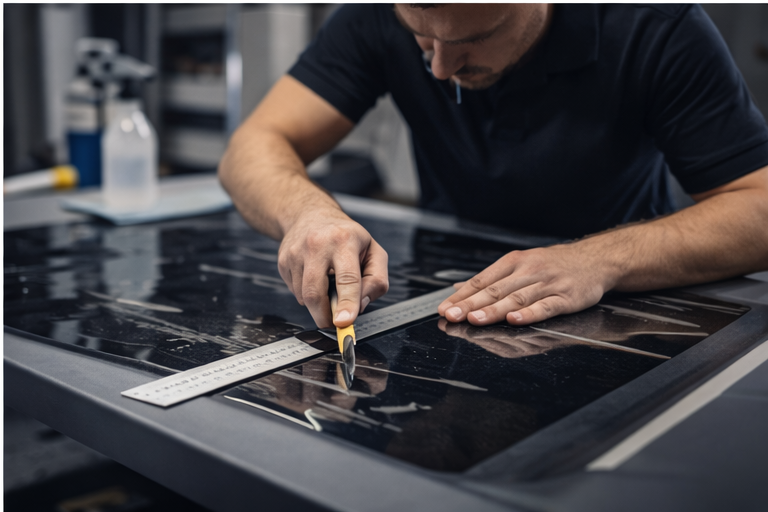 window tint cutting in person Broomfield Colorado
