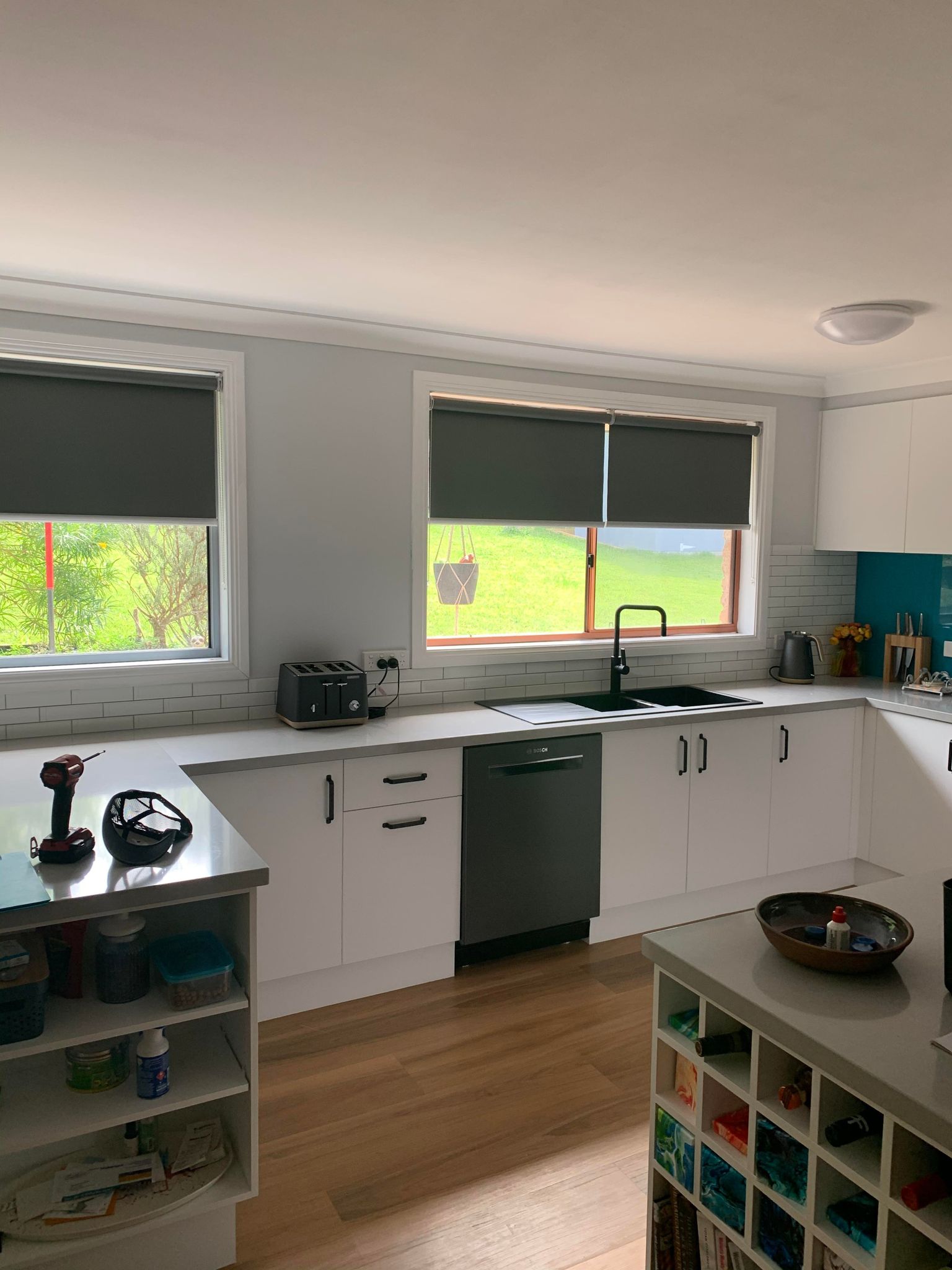 Kitchen with Roller Blinds — Blinds, Awnings & Shutters in South West Rocks, NSW