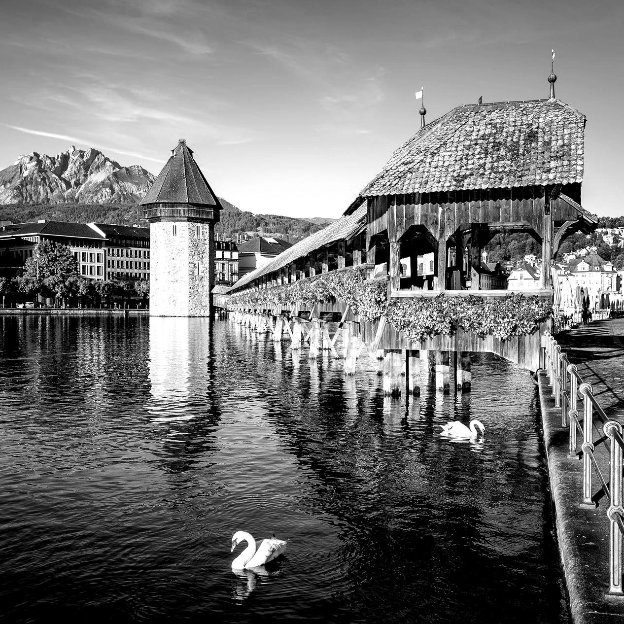 Foto Luzern mit Kapellbrücke für die Seite Webdesign Luzern