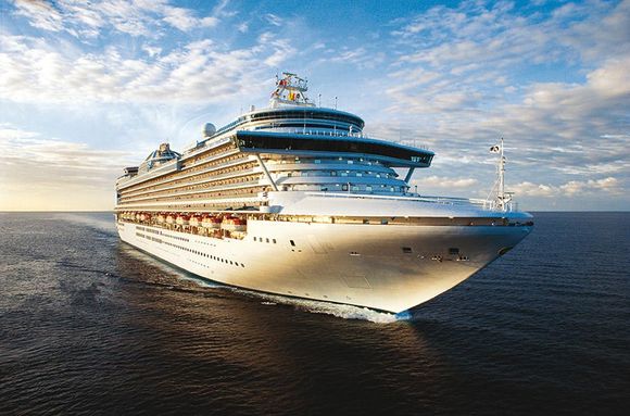 front view of a cruise ship