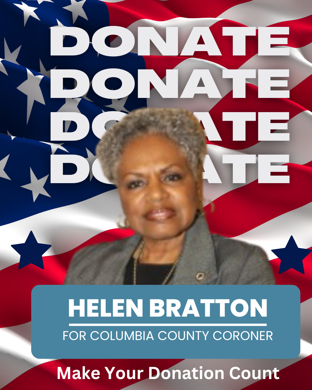 Vote Helen Bratton For Columbia County Coroner