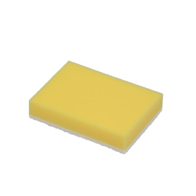 Schuurspons geel met witte pad