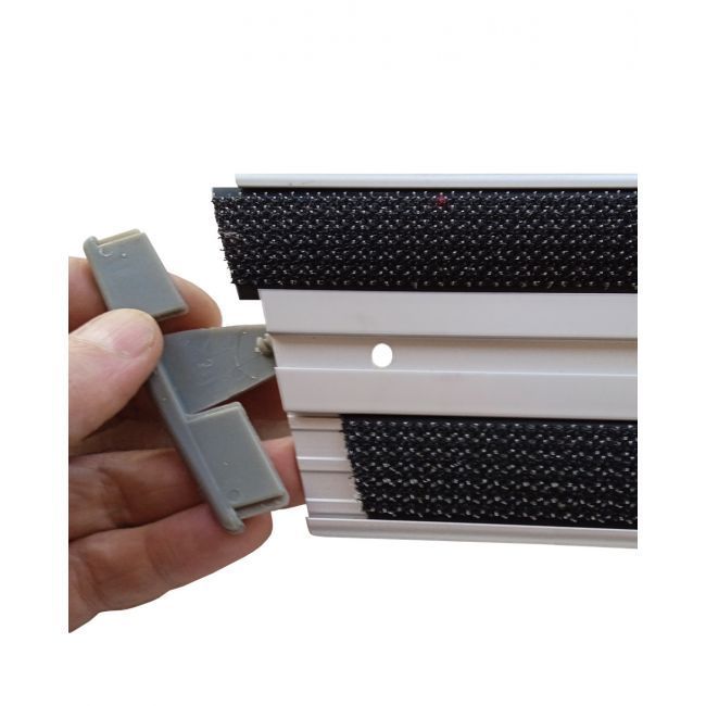 Vlakmophouder alu voor velcro-moppen blauw 41cm
