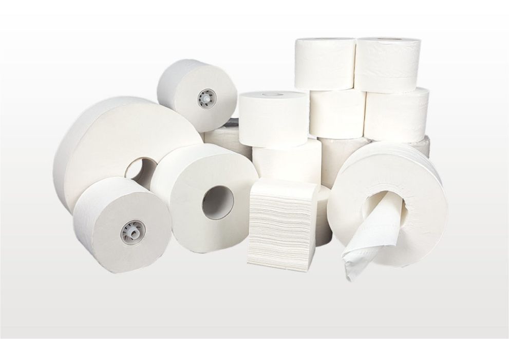 Verzameling van verschillende toiletpapier