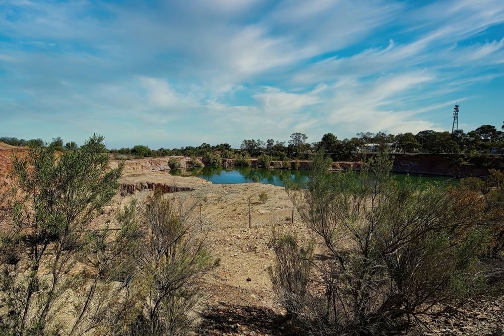 There Is A Large Body Of Water In The Middle Of The Desert — L & S Wirth Painting in Cobar, NSW