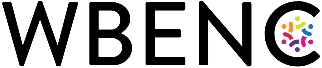 The word wbenc is written in black letters on a white background.