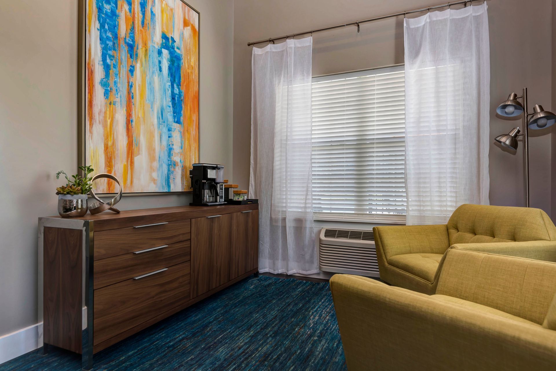 Photo of the office seating area