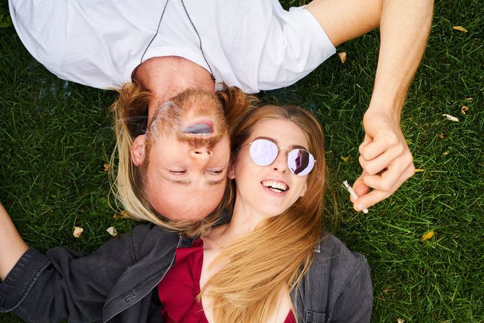 two people smoking