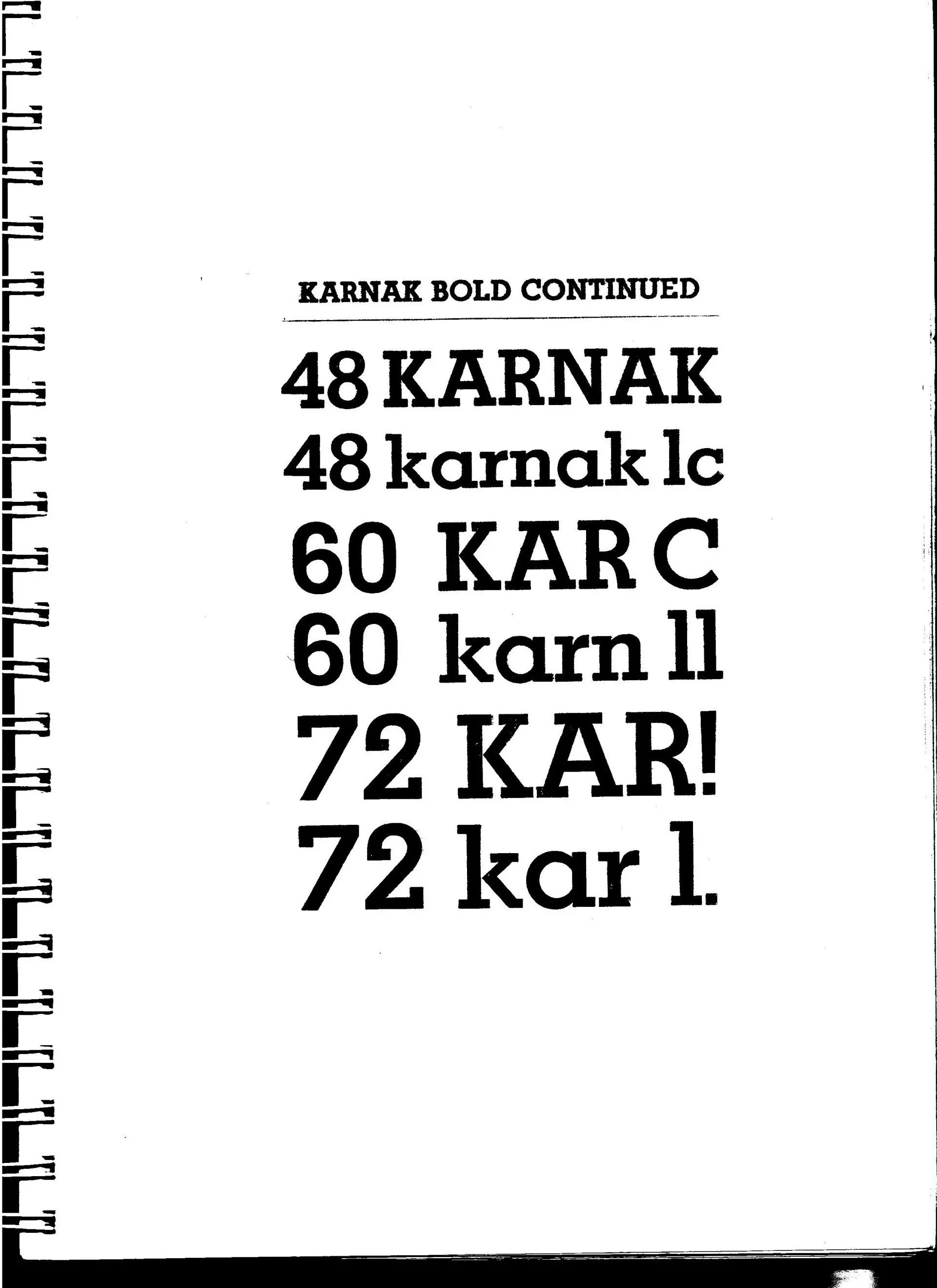 Karnak Bold Continued — Salisbury, QLD — Books & Boxes