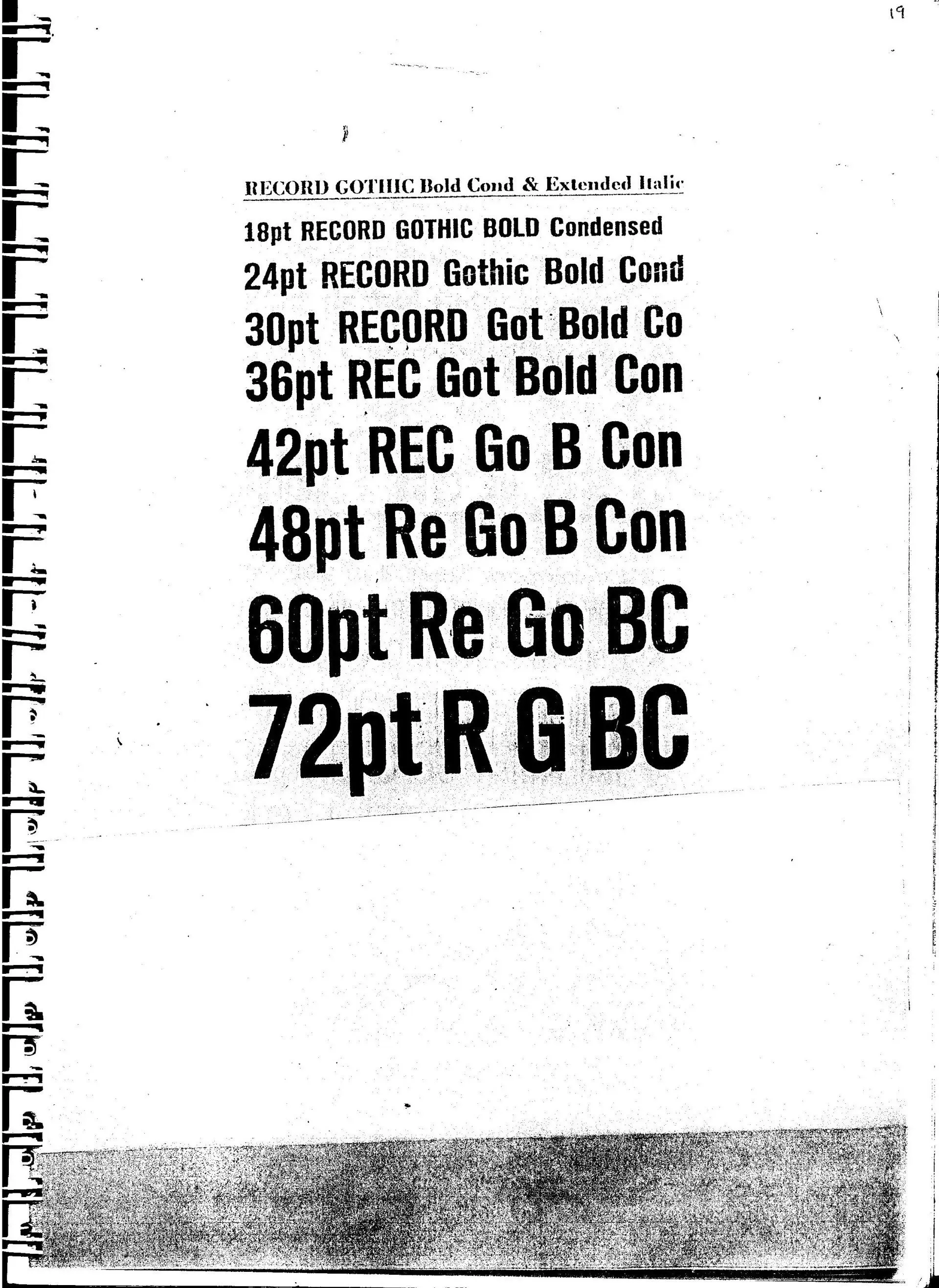 Record Gothic Bold COndensed— Salisbury, QLD — Books & Boxes